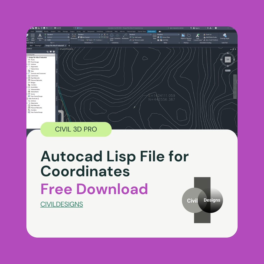 Autocad Lisp File for Coordinates Free Download