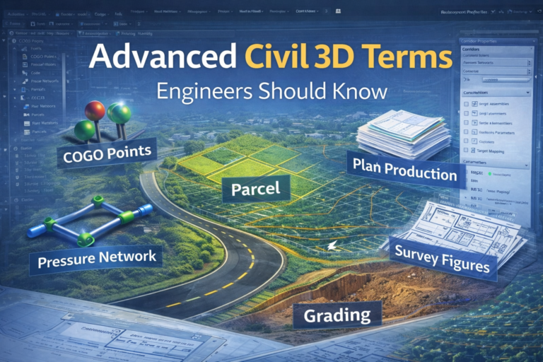 Ultimate Guide to Civil 3D Terms Every Engineer Must Know (Beginner to Advanced)