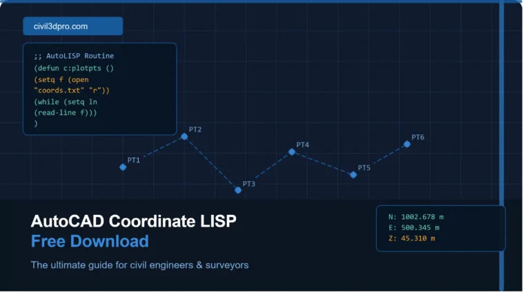 AutoCAD Coordinate LISP Free Download