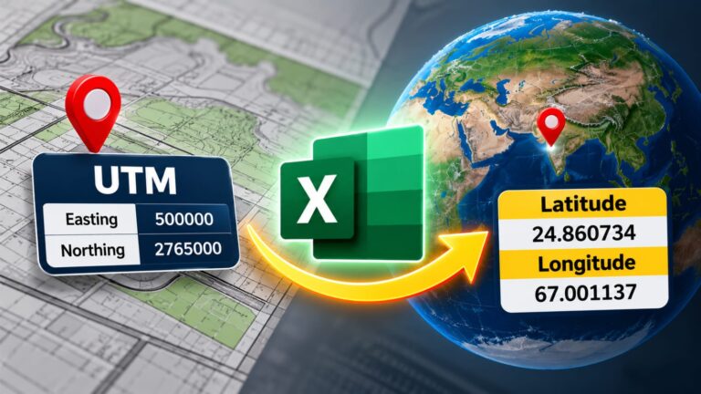 Convert UTM Coordinates to Latitude & Longitude in Excel - CivilDesigns